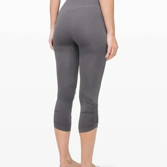 Lululemon Ebb  To Street Crop 21" Titanium | 8 - Picture 3 of 8